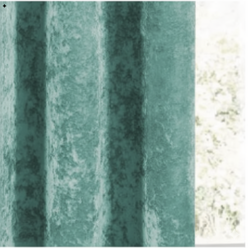 Close-up of Mint blackout curtain fabric showing thick texture