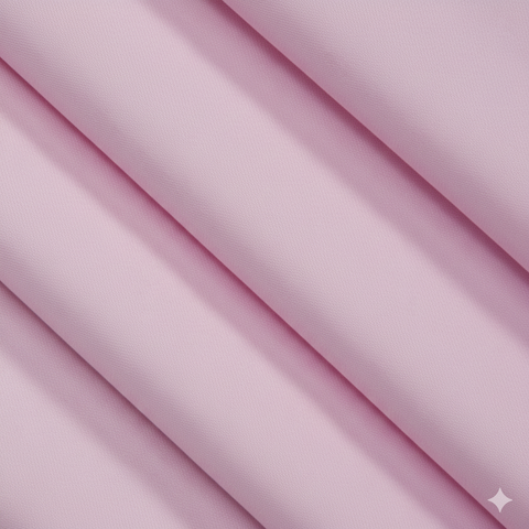 Close-up of Pink semi-blackout curtain fabric showing soft texture